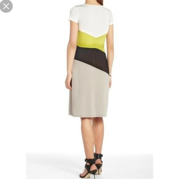 BCBG MaxAzria Greer Dress Green Black Gray White - Picture 3 of 5